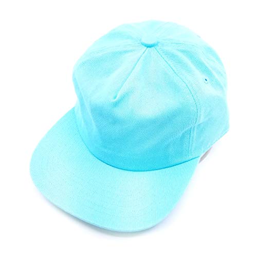 Quality 5 Panel Mid Crown Cotton Vintage Painters Hat Buckle Strap Adjustable Men Women Unisex Flat Visor #2015 - color: Mint