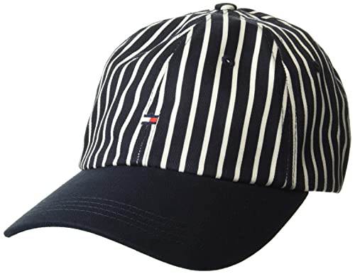 Tommy Hilfiger Men's Cotton Logo Adjustable Baseball Cap - color: Hilfiger Navy