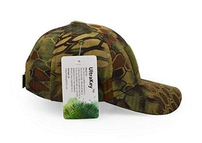 UltraKey Military Tactical Operator Cap, Outdoor Army Hat Hunting Camouflage Baseball Cap - color: Jungle Python Pattern
