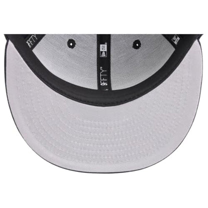 New Era Blank Custom 59FIFTY Fitted Flat Bill Cap - color: Navy, size: 6 7/8