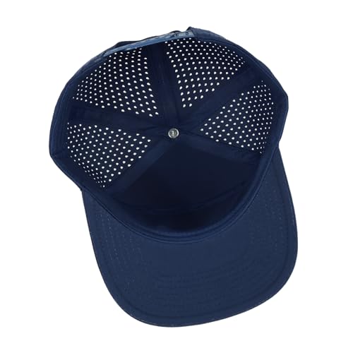 Quick Dry Baseball Cap Flat Brim Snapback Golf Hat for Men Women - color: Black+white+navy+darkgrey