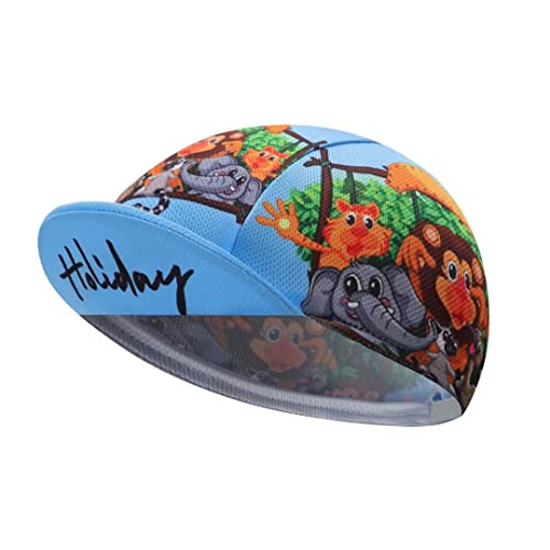 Funny Cycling Cap - Polyester Skull Cycling Hat-Under Helmet -Cartoon Cycling Helmet Liner Breathable&Sweat Uptake - color: Fuu-ee