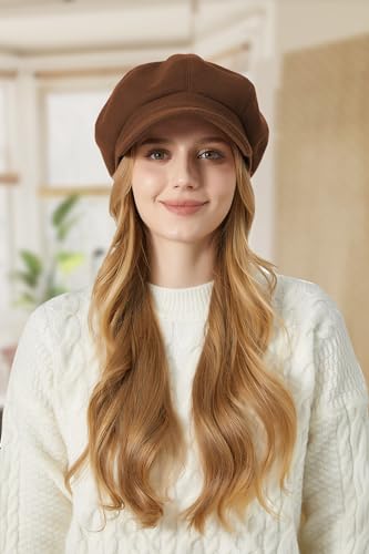 Sumolux Women Beret Newsboy Hat French Cap Classic Winter - color: Coffee