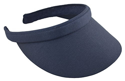 Nayt Women's Nylon Twill Clip-on Visor - color: Navy Blue