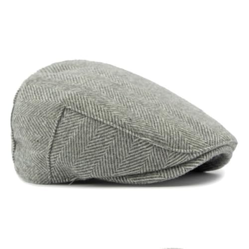 Idopy Men`s Classic Adjustable Ivy Irish Newsboy Golf Cap Hat - color: 267 Grey