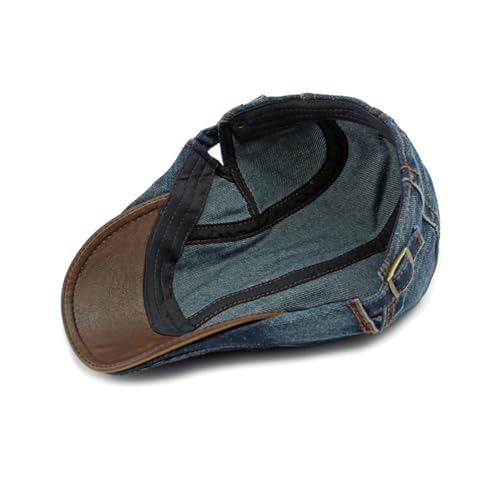 2 Pack Men's Plaid Cotton Flat Newsboy Ivy Cabbie Golf Gatsby Cap Hat - color: 933bb