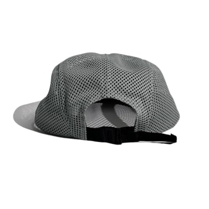 FASHIXD Mesh 5 Panel Runner Hat for Men Flat Brim Quick Dry Running Hat - color: Gray