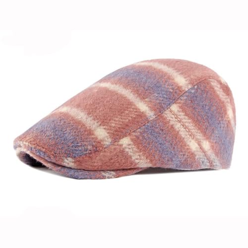 Idopy Men`s Classic Adjustable Ivy Irish Newsboy Golf Cap Hat - color: 451 Pink