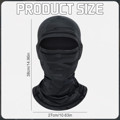 Camo Balaclava Ski Mask UV Face Cover for Motorcycle Hunting - color: Elegant Color-5pcs