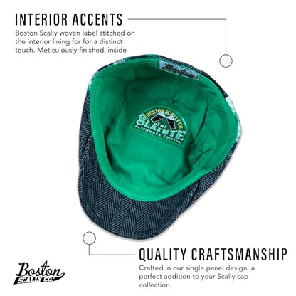 The Original Boston Scally Cap - Slainte - Single Panel Newsboy Cap for Men - size: X-Large