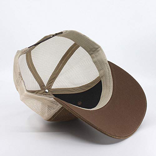 Heavy Washed Coated Canvas Wax-Look Adjustable Low Profile Men Women Baseball Cap - color: Brown/Khaki
