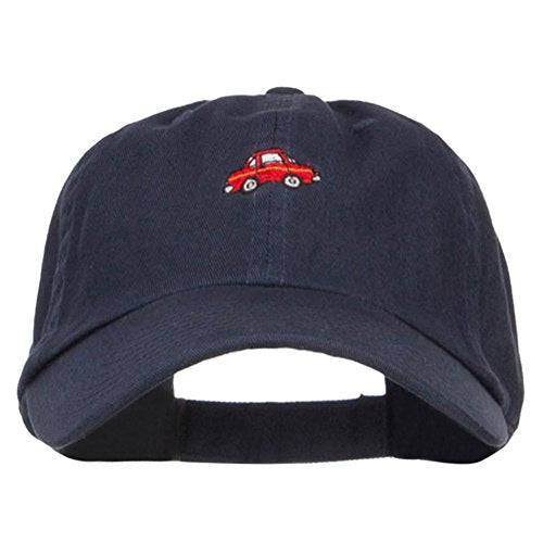 e4Hats.com Mini Car Embroidered Low Cap - color: Navy