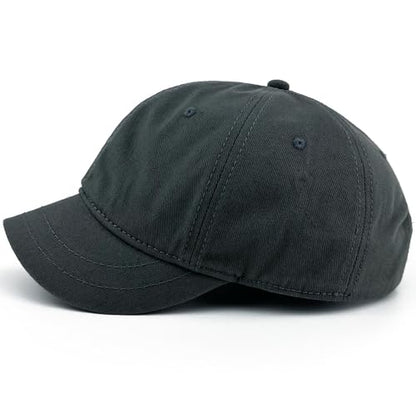 Loneshark Short Brim Baseball Cap for Running Small Bill Umpire Hat - color: Charcoal