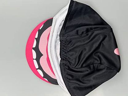 Funny Cycling Cap - Polyester Skull Cycling Hat-Under Helmet -Cartoon Cycling Helmet Liner Breathable&Sweat Uptake - color: D25