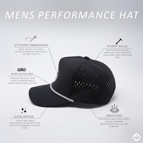 Funky Junque Golf Trucker Hat - color: Birdies, Bogeys & Booze - Black