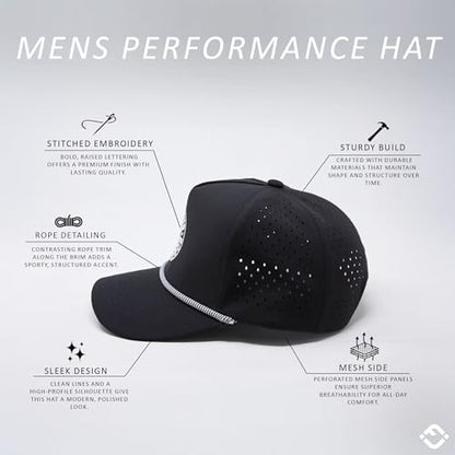 Funky Junque Golf Trucker Hat - color: Birdies, Bogeys & Booze - Black