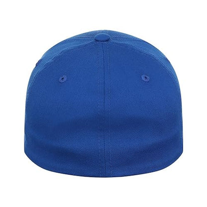 Lids Blank All Star Classic Structured Stretch Fitted Baseball Cap – Curved Bill Hat for Men and Women - color: Royal Blue, size: Small-Medium