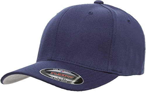 Flexfit Men's Wool Blend Athletic Hat - color: Navy, size: 6 7/8-7 1/4