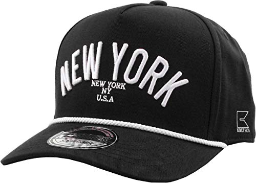 City Snapback Embroidered Fashion Snapback Hat New York Brooklyn Adjustable Baseball Cap Mens Womens - color: 2. Black White New York Snapback