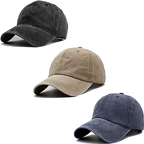 Mommy Jennie Unisex Vintage Washed Distressed Baseball-Cap Twill Adjustable Dad-Hat - color: E11-black+khaki+navy