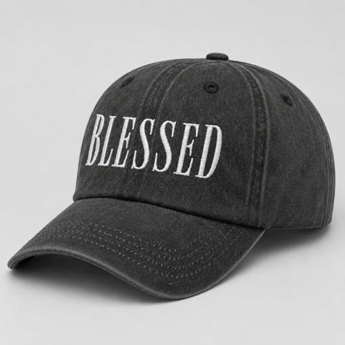 Man of God Husband Dad Embroidered Hat Camping Caps for Women - color: Blessed 24