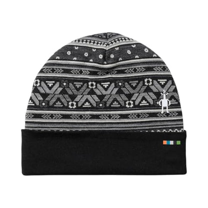 SmartWool Unisex Adult Thermal Merino Reversible Cuffed Beanie - color: Black Fair Isle Fun
