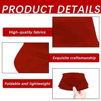 Bucket Hats Bulk Solid Color DIY Blank Hat Bucket Hats for Men, Women and Adults - color: 3pcs Red Bucket Hat