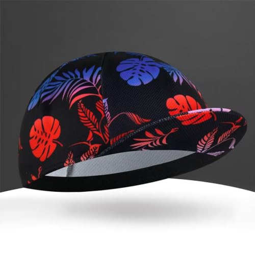 Cycling Cap for Man and Woman Cycling Hat Under Helmet-Polyester Breathable Sweat Absorbent - color: Flo-14