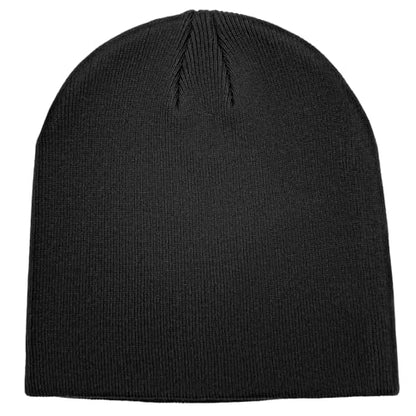 vidsel 100% Cotton Beanie Hat for Men Women, Soft Cuffless Knit Skull Cap - color: 1pc-black