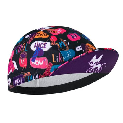 Cycling Cap for Man and Woman Cycling Hat Under Helmet-Polyester Breathable Sweat Absorbent - color: Qin10