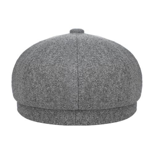 Women Rhinestone Hat Band Newsboy Hat Cabbie Baker boy Hat Beret Cap - color: Grey