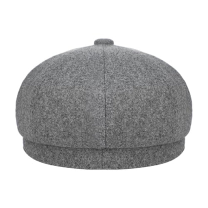 Women Rhinestone Hat Band Newsboy Hat Cabbie Baker boy Hat Beret Cap - color: Grey