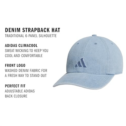 adidas Men's Ultimate Hat Baseball Cap - color: Light Blue Denim/Denim