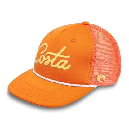 Costa Del Mar Men's New Foam Front Trucker Hat - color: Orange