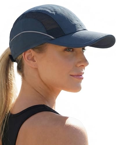 Mens Womens Baseball Caps Hat Breathable Sun Protection Running Golf Hats for Men Women for Outdoor Activities - color: Navy Blue