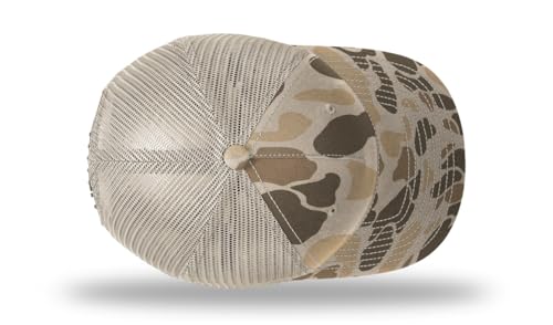 Richardson 112FP & 112PFP Classic Fit Five-Panel Snapback Trucker Cap |OSFM - color: Harvest Duck Camo/Light Tan