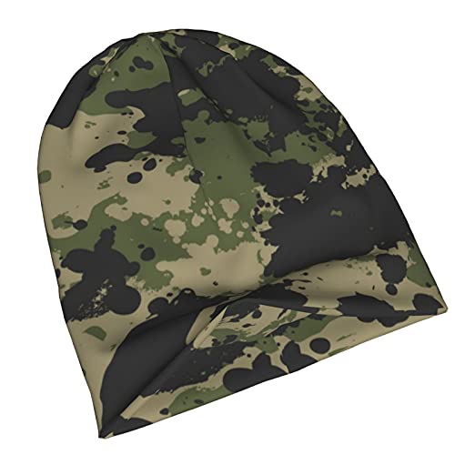 Gamepad Print Slouchy Beanie Skull Caps Chemo Hats Baggy Headwear for Men Women Jogging Cycling - color: Camouflage