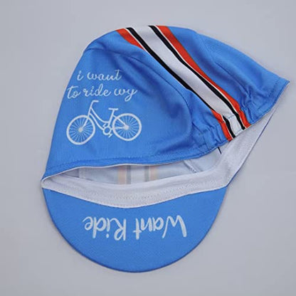 Man's Cycling Cap - Polyester Road Cycling Hat-Under Helmet - Cycling Helmet Liner Breathable&Sweat Uptake - color: Cce