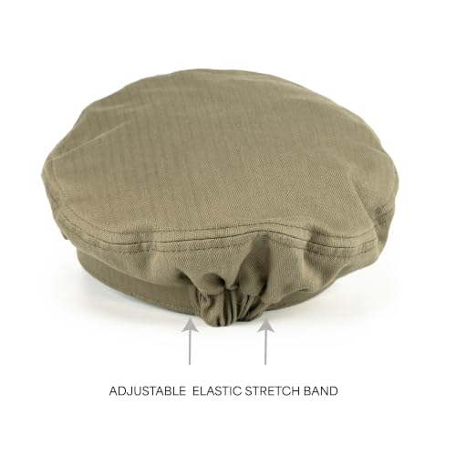 C.C Cotton Fisherman Cap for Women – Classic Fiddler Hat, Lightweight Breathable Cotton, Trendy Greek Fisherman Style - color: Cotton-olive