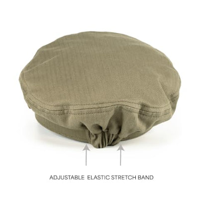 C.C Cotton Fisherman Cap for Women – Classic Fiddler Hat, Lightweight Breathable Cotton, Trendy Greek Fisherman Style - color: Cotton-olive
