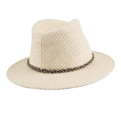 Levi's Men's Straw Fedora Hat - color: Natural, size: Large-X-Large