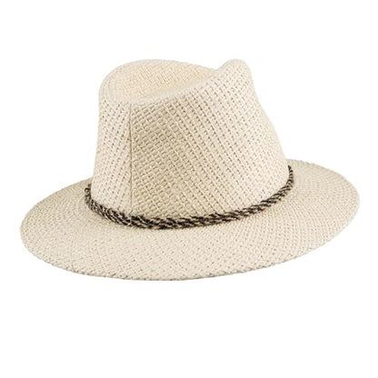 Levi's Men's Straw Fedora Hat - color: Natural, size: Large-X-Large