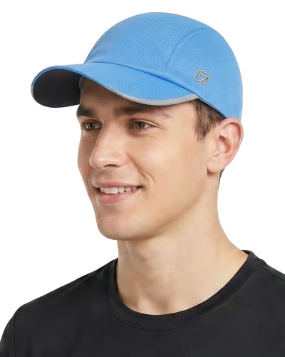GADIEMKENSD Men’s Running Hat Performance Mesh Cap, Excellent Breathable - color: Light Blue