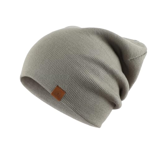 Home Prefer Mens Winter Hats Acrylic Knit Cuff Beanie Cap Warm Womens Beanie Hat - color: Sage Green