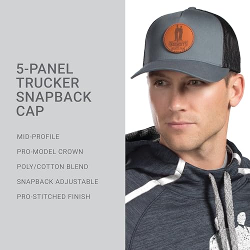 Pacific Headwear Unisex Adult Pacific Headwear 5-Panel Trucker Snapback Cap - color: Red/White/Red