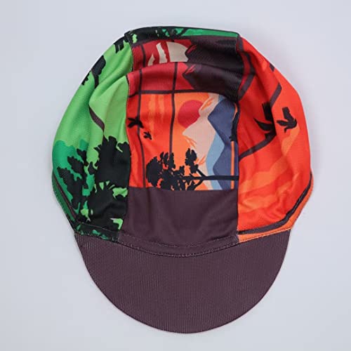 Funny Cycling Cap - Polyester Cartoon Cycling Hat-Under Helmet - Cycling Helmet Liner Breathable&Sweat Uptake - color: Aaa