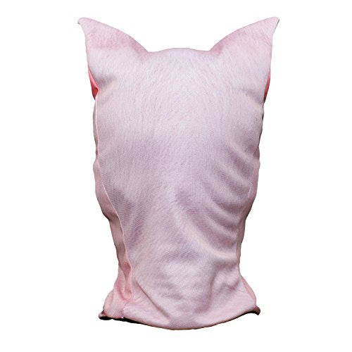 WTACTFUL 3D Animal Ears Balaclava, Breathable Face Mask for Halloween - color: Pig Meb-07