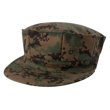 Rothco 8 Point No Emblem Cap - color: Woodland Digital, size: X-Small