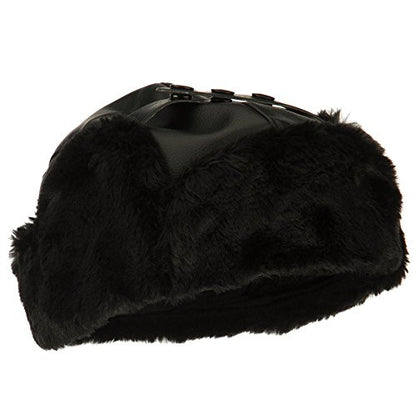Broner Mens Vinyl Trooper Aviator Cap Hat - size: X-Large-XX-Large