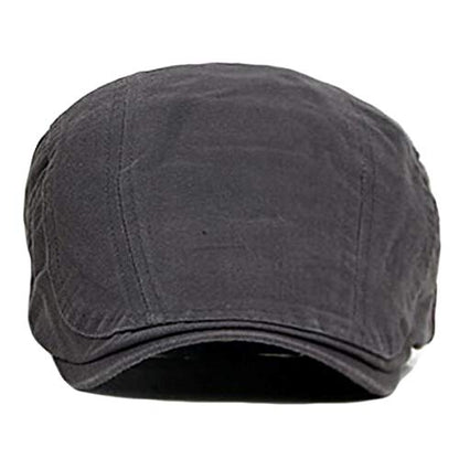 2 Pack Men's Cotton Flat Cap Ivy Gatsby Newsboy Hat - color: Q